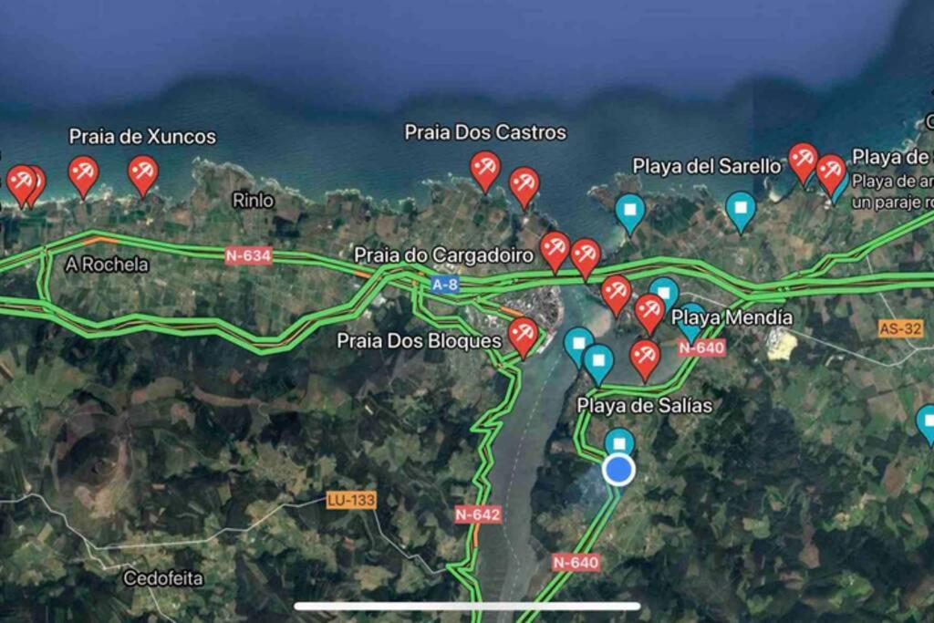 Apartamento Turistico Con Precioso Jardin - Los Gayoles Rural Castropol Dış mekan fotoğraf
